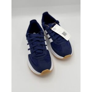 Adidas Run 70s 2.0 J Kids Navy White Sneaker Sz 5 JI2267 NWB